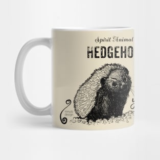 Spirit animal Hedgehog black Mug